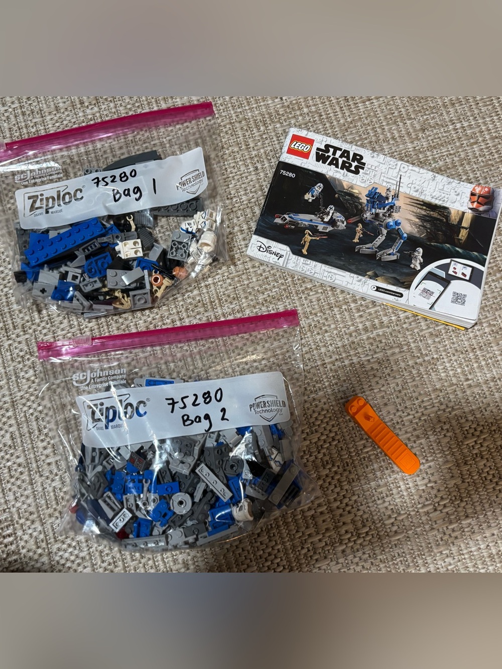 Retired Lego Star Wars set 75280 501st Legion Clone